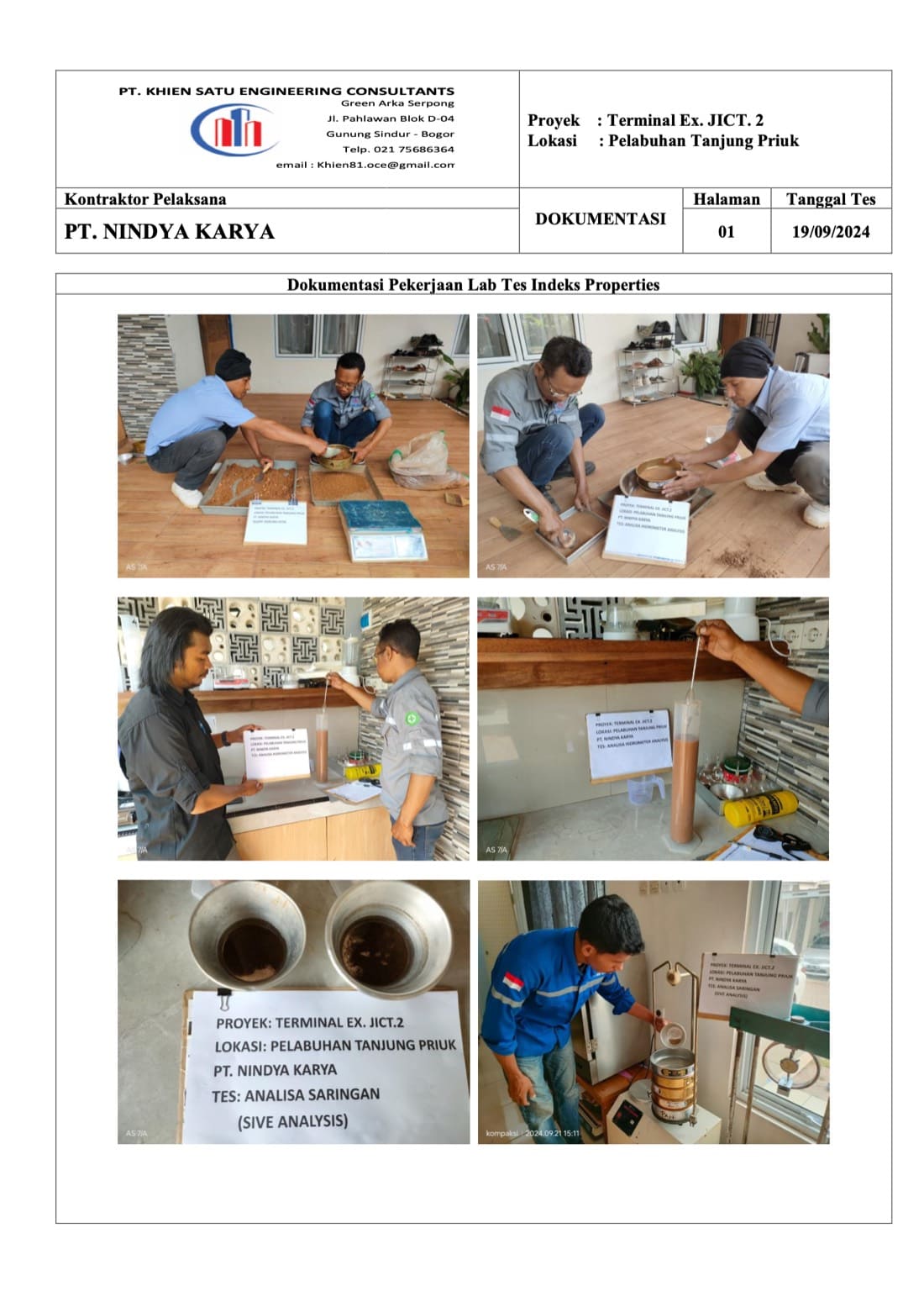 Terminal Ex. JICT.2 - Laboratorium Material